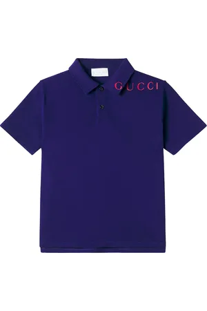 Gucci Logo cotton-blend polo shirt
