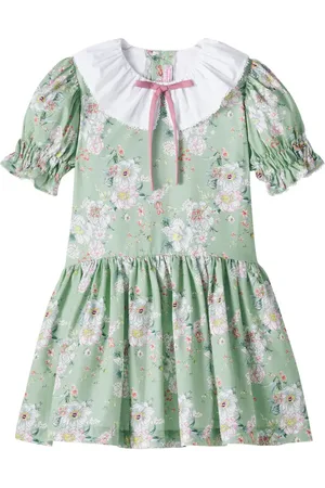 La Coqueta Izara floral cotton poplin dress