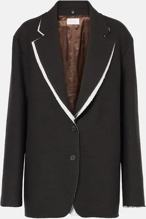 The Row Lysandre cotton and wool-blend blazer