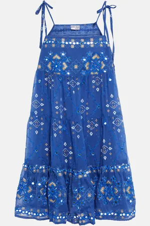 Juliet Dunn Printed cotton minidress