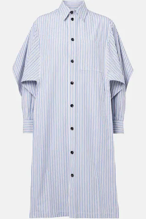 Bottega Veneta Striped cotton shirt dress