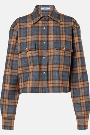 Prada Gingham wool shirt