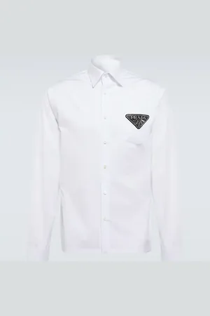 Prada Logo cotton shirt