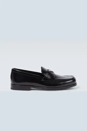 Prada Brushed leather loafers
