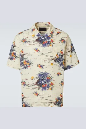 Prada Floral cotton bowling shirt