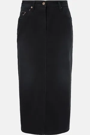 Prada Denim midi skirt