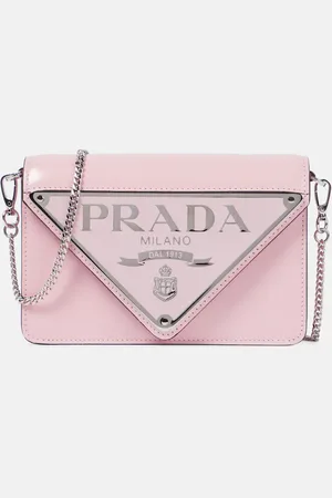 Prada Logo leather shoulder bag