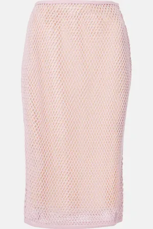Prada Crochet midi skirt