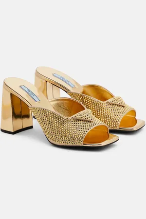 Prada Crystal-embellished mules