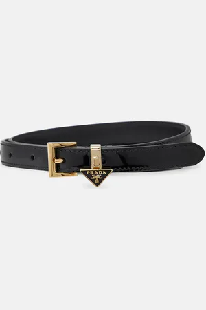 Prada Logo leather belt