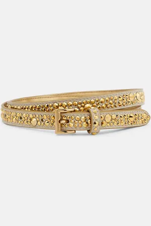 Prada Crystal Degrade leather belt