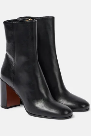 Prada Logo leather ankle boots