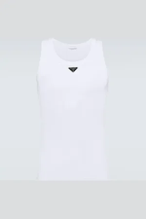 Prada Embellished cotton vest