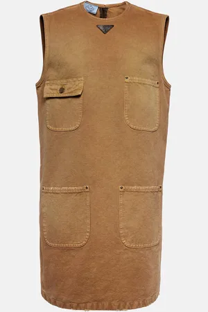 Prada Cotton canvas shift dress