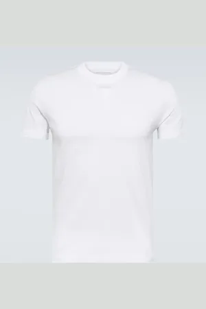 Prada Embellished cotton T-shirt