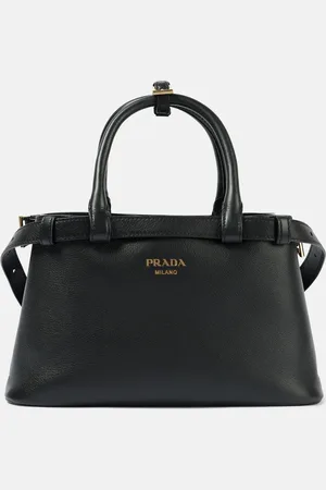 Prada Buckle Small leather tote bag