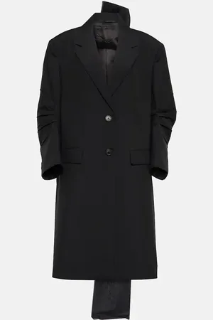 Prada Bow-detail mohair coat