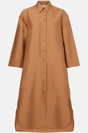 Max Mara Sella cotton-blend shirt dress