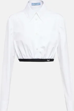 Prada Cropped cotton shirt