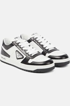 Prada Logo leather sneakers