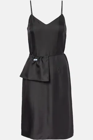 Prada Silk twill slip dress