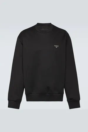 Prada Logo cotton-blend sweatshirt