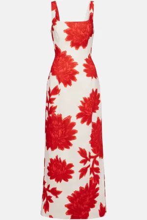 SIR Floral linen maxi dress