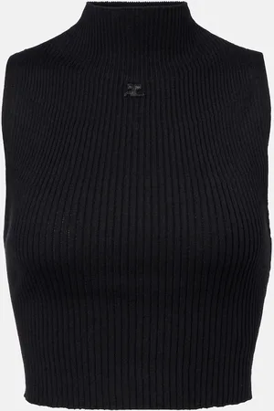 Courrèges CourrÃ¨ges Ribbed cotton and wool tank top