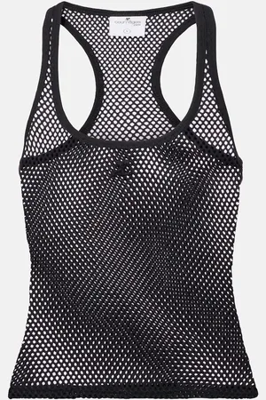 Courrèges CourrÃ¨ges Scuba cotton mesh tank top