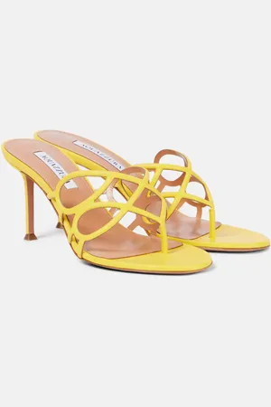 Aquazzura Infinito 75 leather sandals