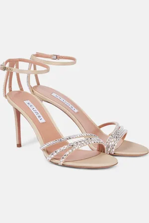 Aquazzura Milagros 75 embellished leather sandals