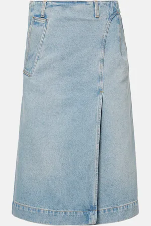 Victoria Beckham Denim wrap skirt