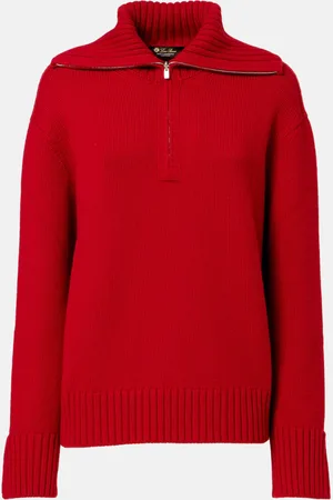 Loro Piana Parksville cashmere half-zip sweater
