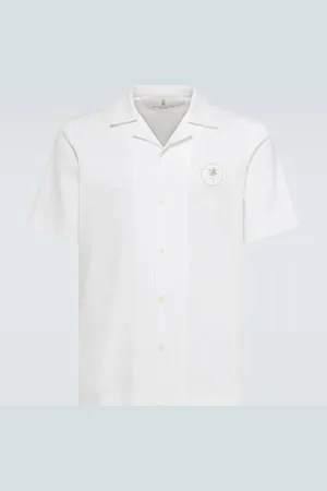 Brunello Cucinelli Embroidered cotton shirt