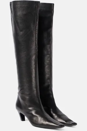 Khaite Davis leather knee-high boots