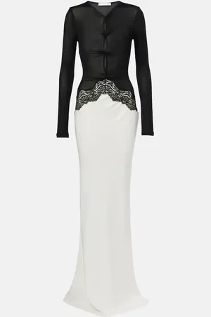 CHRISTOPHER ESBER Lace-trimmed maxi dress