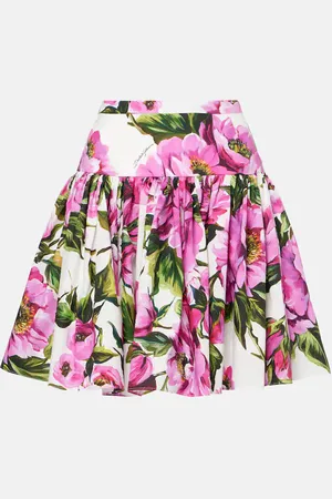 Dolce & Gabbana Floral cotton miniskirt