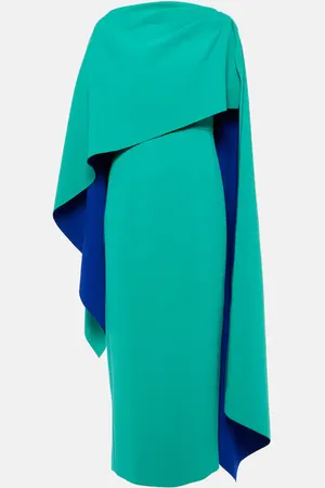 Roksanda Demetria caped crÃªpe gown