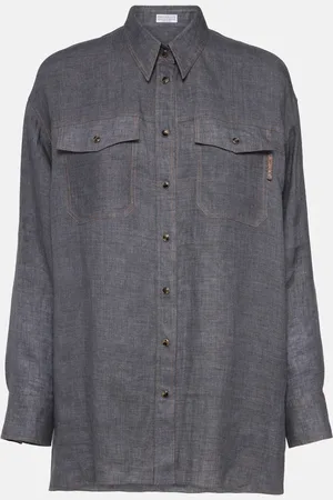 Brunello Cucinelli Oversized linen shirt