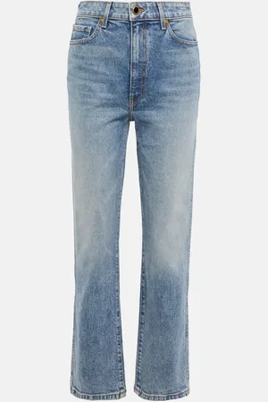 Khaite Abigail high-rise straight jeans