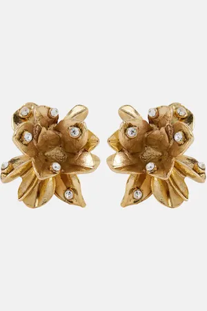 Oscar de la Renta Flower embellished stud earrings