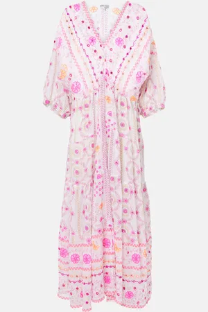 Juliet Dunn Printed cotton maxi dress