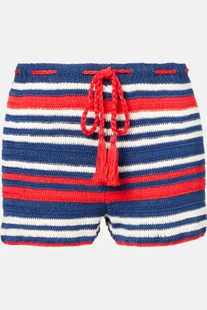ANNA KOSTUROVA Crochet cotton shorts