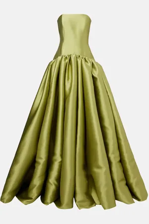 Solace Cassias bandeau satin gown