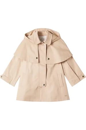 Chloé ChloÃ© Kids Caped cotton gabardine trench coat