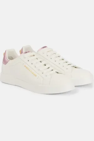 Dolce & Gabbana Portofino embellished leather sneakers