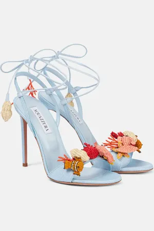 Aquazzura Marea raffia sandals