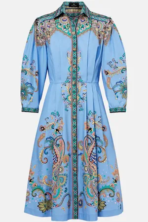 Etro Printed cotton shirt dress