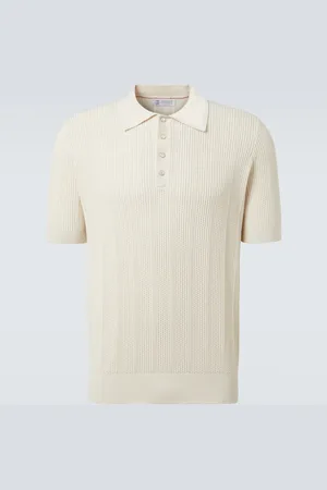 Brunello Cucinelli Knitted cotton polo shirt
