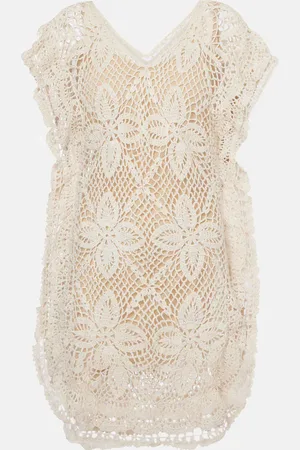 ANNA KOSTUROVA Crochet cotton beach dress